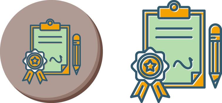 Contract icon representing accreditation, recognition, and formal professional agreement processes.